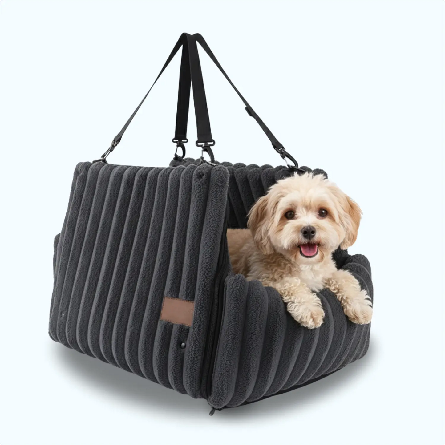 MrFluffyFriend® - Säker och mysig bilbädd för hund