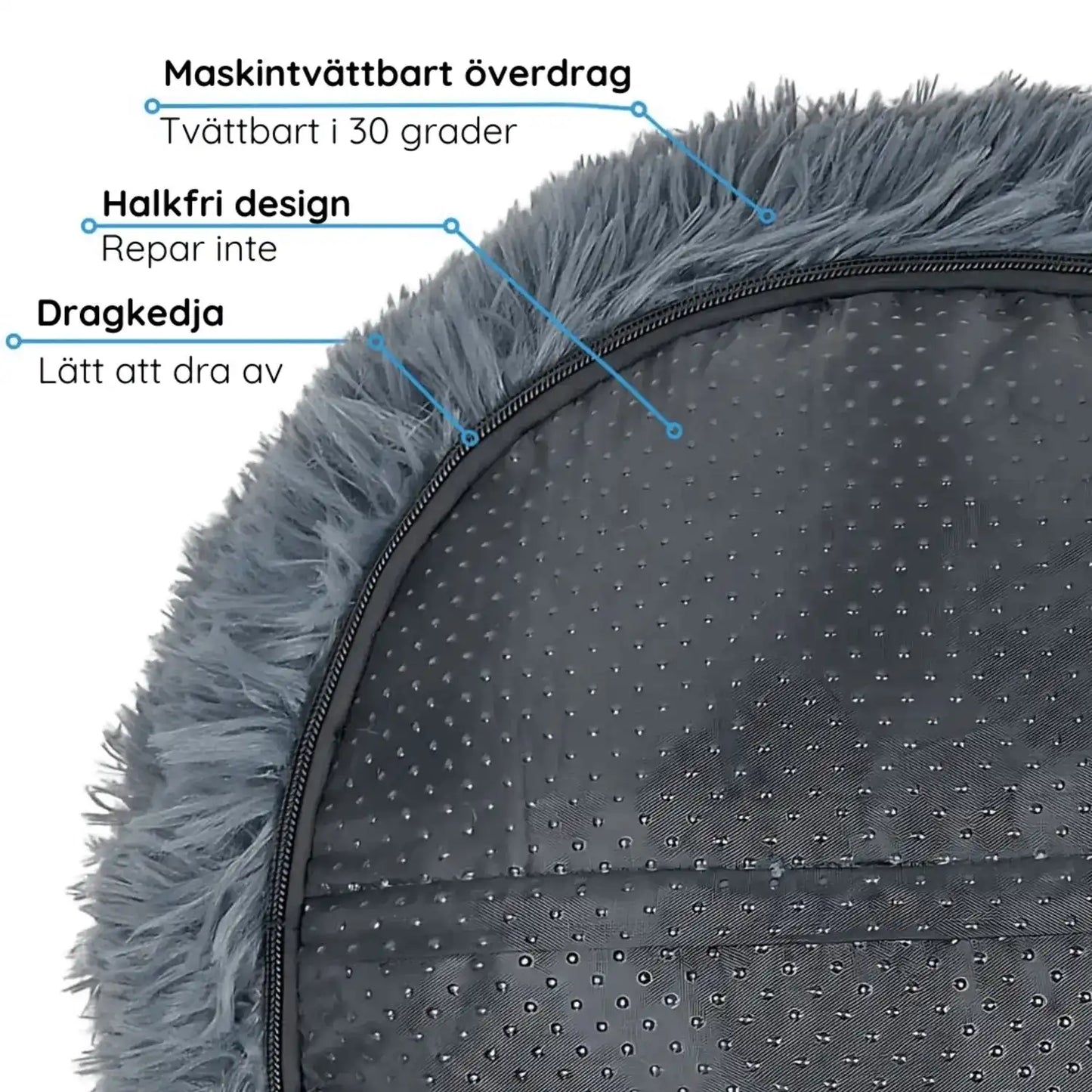 MrFluffyFriend® - Ångestlindrande hundbädd