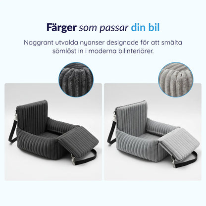 MrFluffyFriend® - Säker och mysig bilbädd för hund