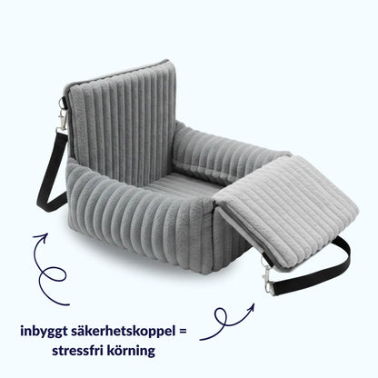 MrFluffyFriend® - Säker och mysig bilbädd för hund