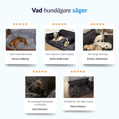 MrFluffyFriend® - Ortopedisk tvättbar hundsoffa