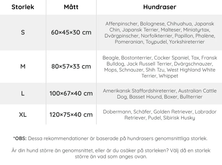 Storleksguide